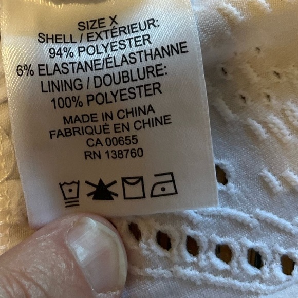 IN EVERY STORY – White Eyelet Dress with Lining – Size X – 2-Piece Set - Picture 3 of 14